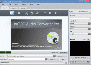 ImTOO Audio Converter Pro screenshot