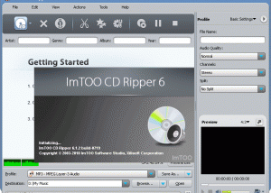 software - ImTOO CD Ripper 6.3.0.0805 screenshot