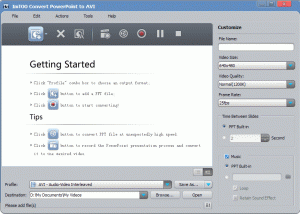 ImTOO Convert PowerPoint to AVI screenshot