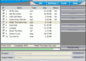 software - ImTOO MP3 WAV Converter 2.1.79.0302 screenshot