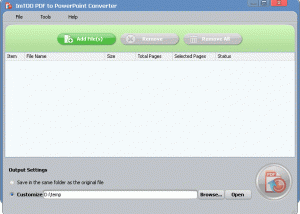 software - ImTOO PDF to PowerPoint Converter 1.0.2.0927 screenshot