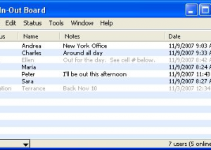 software - In-Out Board 2.1 screenshot