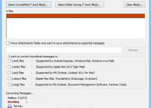 software - IncrediMail to Mac Mail Converter 8.1 screenshot