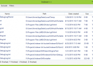 software - Indexer++ 0.4 screenshot