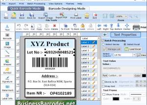 software - Industrial Barcode Designing Software 3.1 screenshot