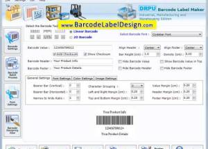 Industrial Barcode Generator screenshot