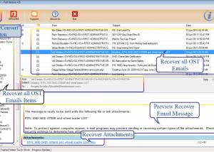 software - InQuit OST to PST Converter 4.5 screenshot