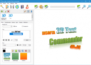 software - Insofta 3D Text Commander 6.0.0 screenshot