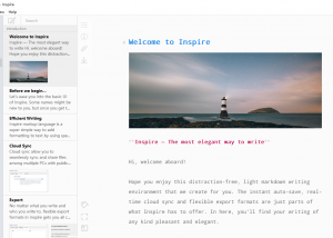 software - Inspire Writer 2.20.0 screenshot