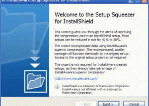 InstallAware Setup Squeezer for InstallShield screenshot