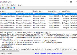 software - InstalledAppView 1.09 screenshot