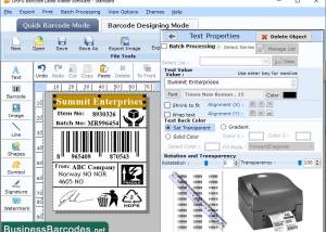 software - Integrate Barcode Printing App 8.2 screenshot