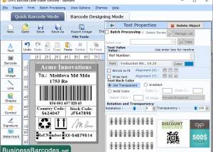 Integrated Barcode Maker Software screenshot