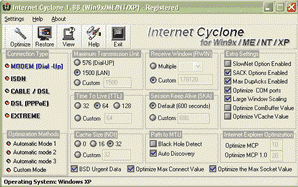 software - Internet Cyclone 2.29 screenshot