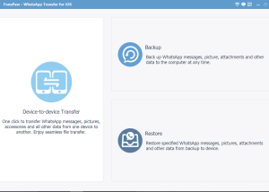 software - iOS WhatsApp Transfer 1.2.0 screenshot