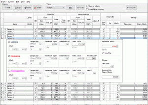 software - IP Camera CCTV Calculator 3.0 screenshot