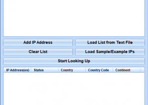 software - IP Country Lookup Software 7.0 screenshot