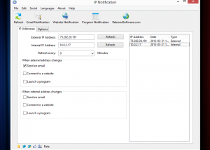 software - IP Notification 4.5 screenshot