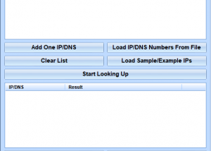 IP To DNS or DNS To IP Batch Converter Software screenshot