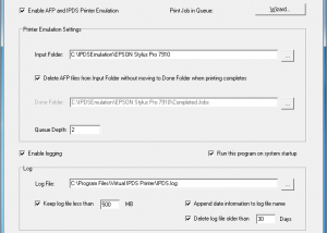 software - IPDS Print Server 2.0 screenshot