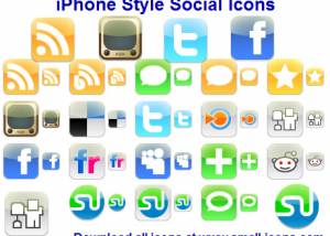 iPhone Style Social Icons screenshot