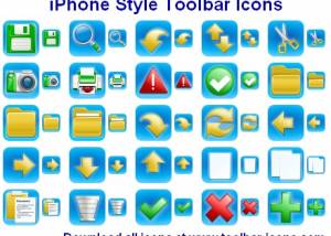 software - iPhone Style Toolbar Icons 2013.1 screenshot