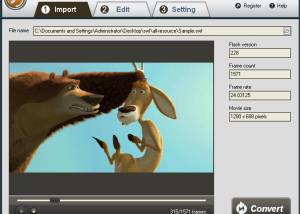 software - iPixSoft SWF to AVI Converter 5.1.0 screenshot