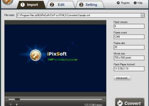 software - iPixSoft SWF to HTML5 Converter 5.1.0 screenshot