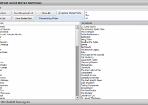 iRedSoft Sort List screenshot