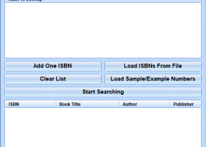 ISBN Search and Lookup Multiple Books Software screenshot