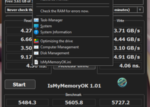 software - IsMyMemoryOK 1.04 screenshot