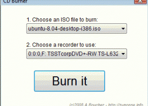 ISO CD Burner screenshot