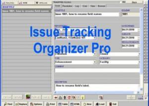 software - Issue Tracking Organizer Pro 3.2b screenshot