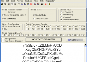 software - IW Advanced Password Generator 3.69 screenshot