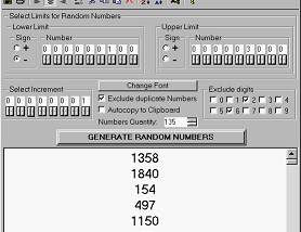 software - IW Random Number Generator 2.18 screenshot