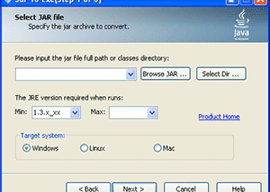 software - Jar2Exe 2.2.4 screenshot