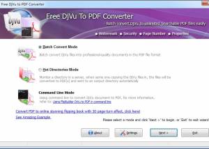 software - JCSOFT Free DjVu to PDF Changer 1.0 screenshot