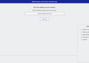 software - JMMG Broken Link Scanner 1.01 screenshot