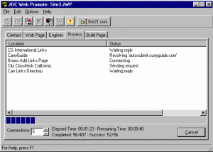 software - JOC Web Promote 2.31 screenshot