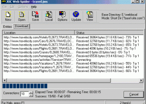 JOC Web Spider screenshot