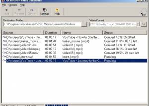 software - Jocsoft PSP Video Converter 1.1.6.1 screenshot