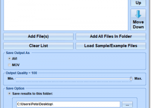 Join MOV and AVI Files Software screenshot