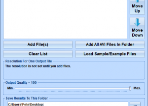 Join Multiple AVI Files Into One Software screenshot