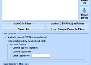 software - Join Multiple CSV Files Into One Software 7.0 screenshot