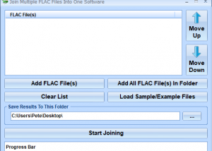 Join Multiple FLAC Files Into One Software screenshot