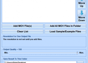 Join Multiple MOV Files Into One Software screenshot