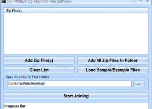 software - Join Multiple Zip Files Into One Software 7.0 screenshot