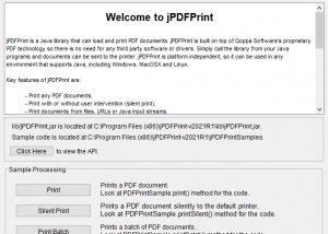 jPDFPrint screenshot