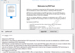 software - jPDFText 2021R1 screenshot