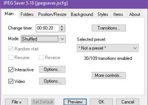 software - JPEG Saver 5.32 Build 5731 screenshot